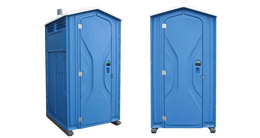 Long-term porta potty units on site in Midland, Texas